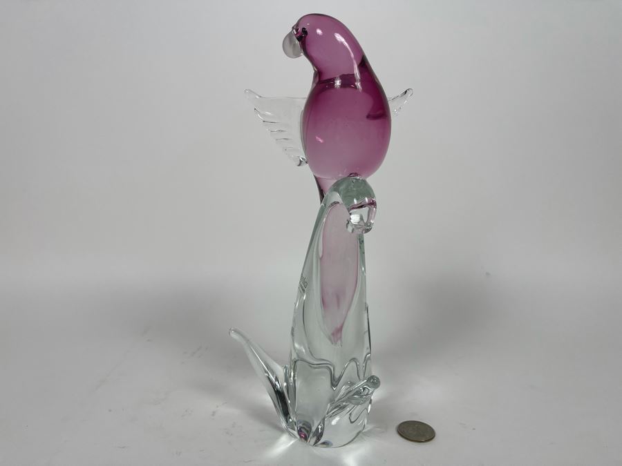 Murano Glass Bird Sculpture By Formia 10H [Photo 9]