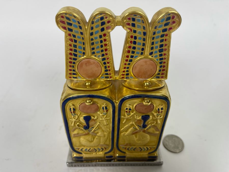 Boehm Porcelain Figurine Limited Edition The Treasures Of Tutankhamun Titled 'Perfume Box' Number 176 4W X 6H [Photo 3]