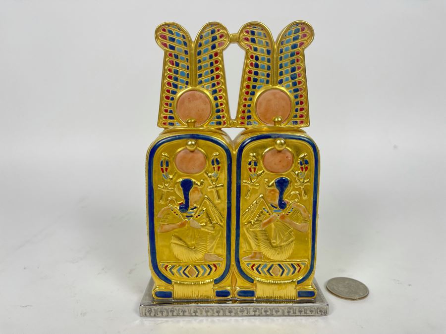Boehm Porcelain Figurine Limited Edition The Treasures Of Tutankhamun Titled 'Perfume Box' Number 176 4W X 6H [Photo 1]