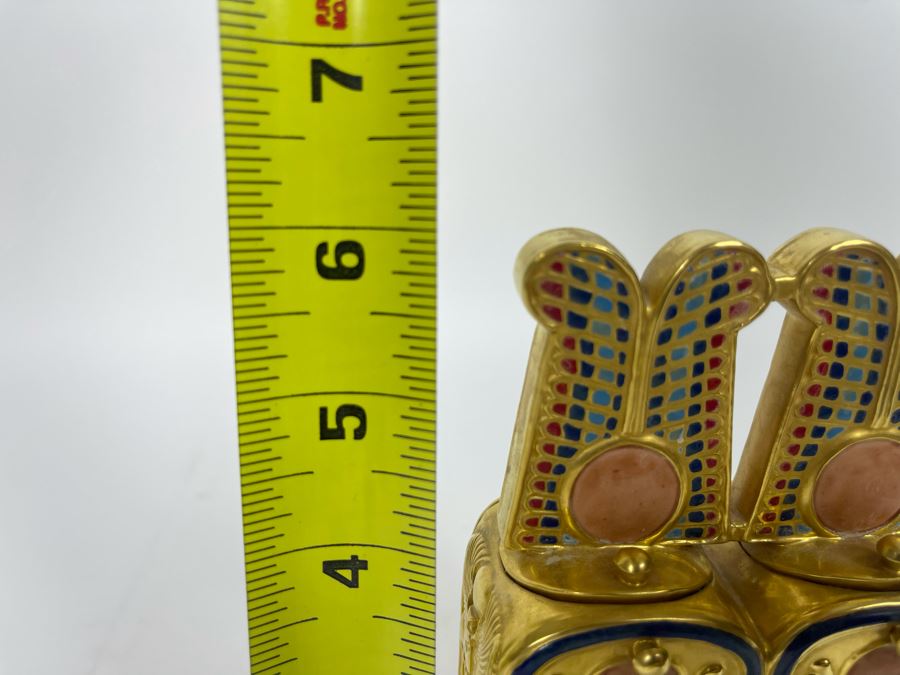 Boehm Porcelain Figurine Limited Edition The Treasures Of Tutankhamun Titled 'Perfume Box' Number 176 4W X 6H [Photo 13]