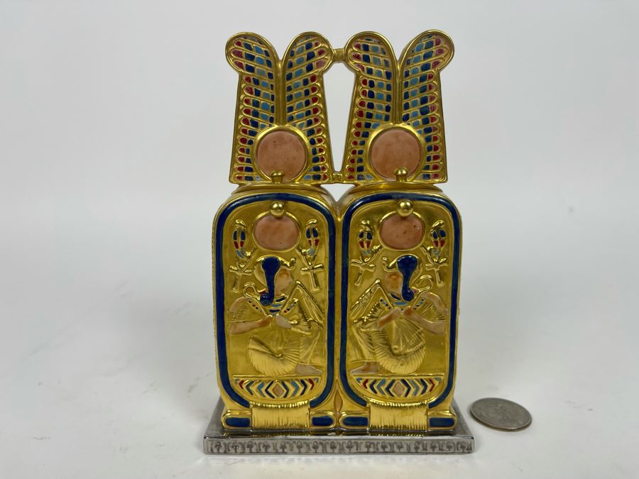 Boehm Porcelain Figurine Limited Edition The Treasures Of Tutankhamun Titled 'Perfume Box' Number 176 4W X 6H [Photo 2]