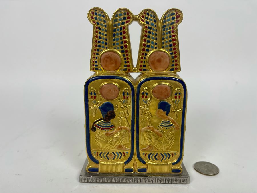 Boehm Porcelain Figurine Limited Edition The Treasures Of Tutankhamun Titled 'Perfume Box' Number 176 4W X 6H [Photo 7]