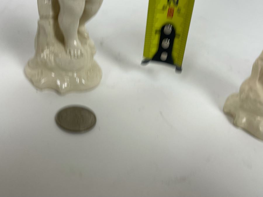 Collection Of Four Vintage White Cherub Musical Figurines 6H [Photo 13]