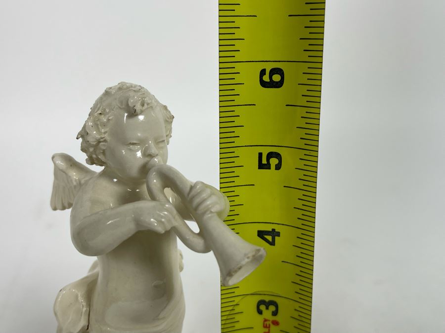 Collection Of Four Vintage White Cherub Musical Figurines 6H [Photo 12]