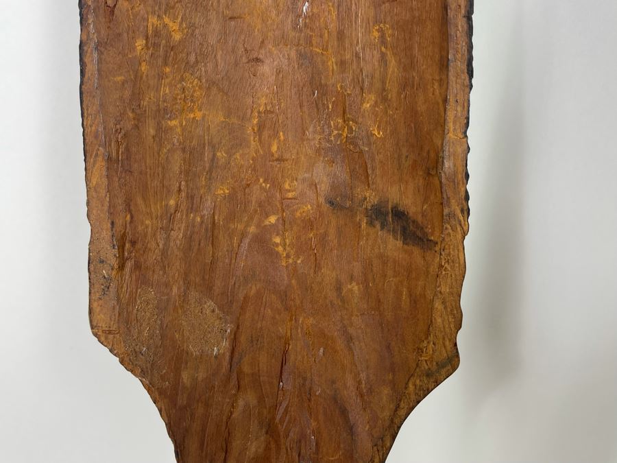 Pair Of Slender African Carved Wooden Masks Wall Hangings 23L X 4.5H Each [Photo 10]