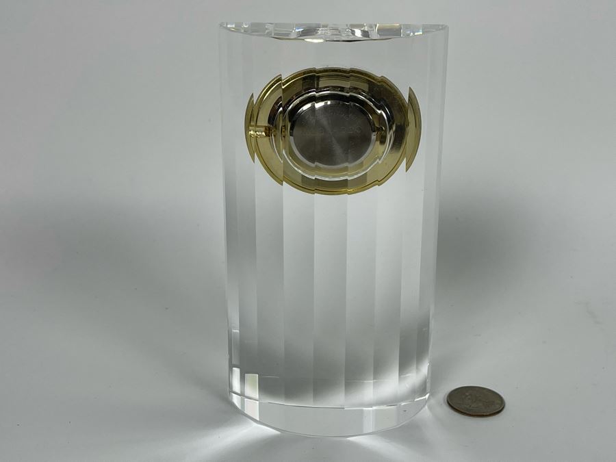 MOVADO Crystal Desk Clock 3.5W X 6H [Photo 5]