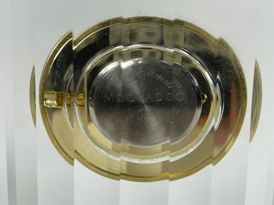 MOVADO Crystal Desk Clock 3.5W X 6H [Photo 6]