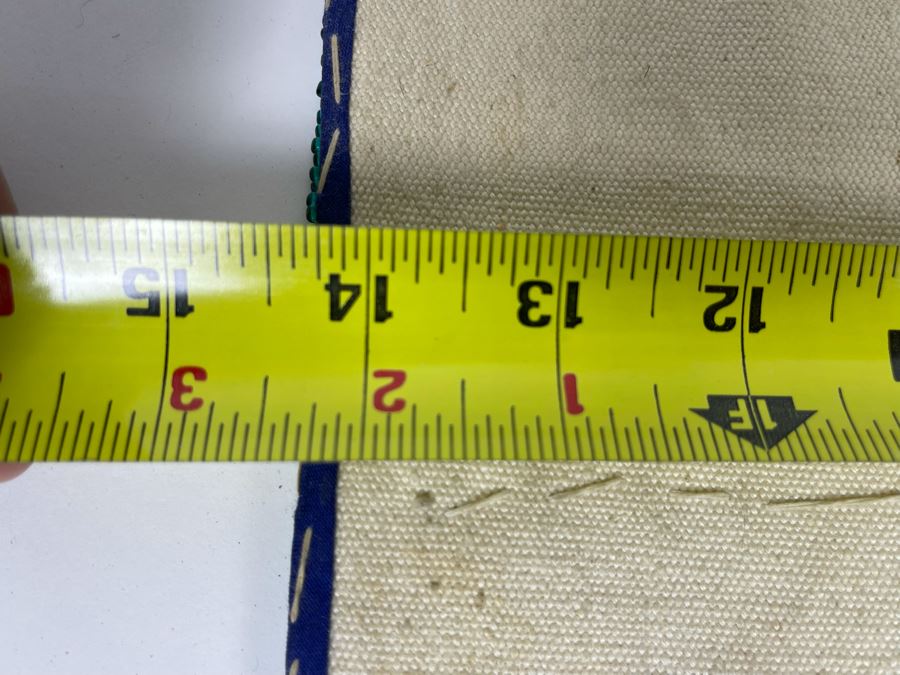 Vintage African Ndebele Woman's Beaded Apron Beadwork Wall Hanging 14.5W X 19.5H [Photo 7]