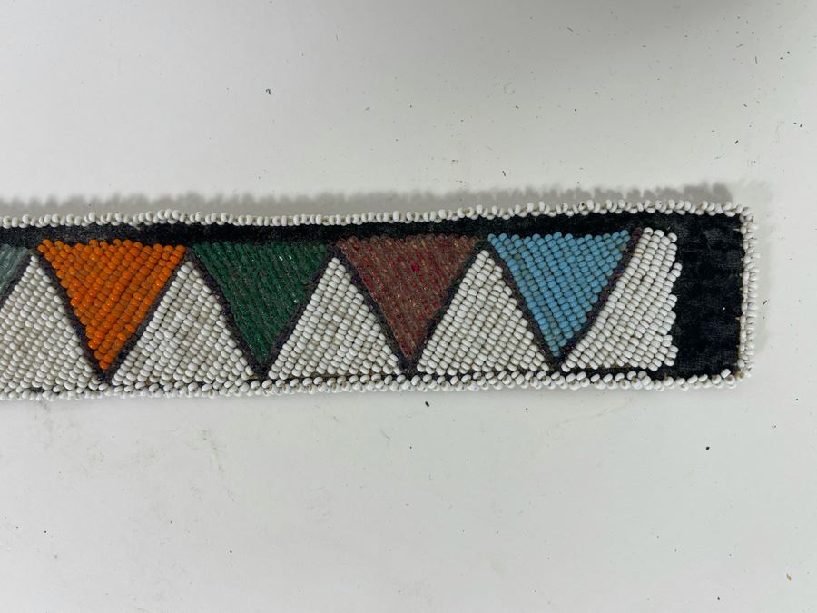 Vintage African Beadwork Wall Hanging 23L X 2H [Photo 7]