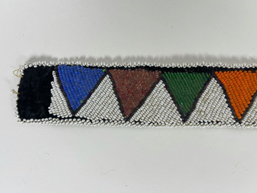 Vintage African Beadwork Wall Hanging 23L X 2H [Photo 5]