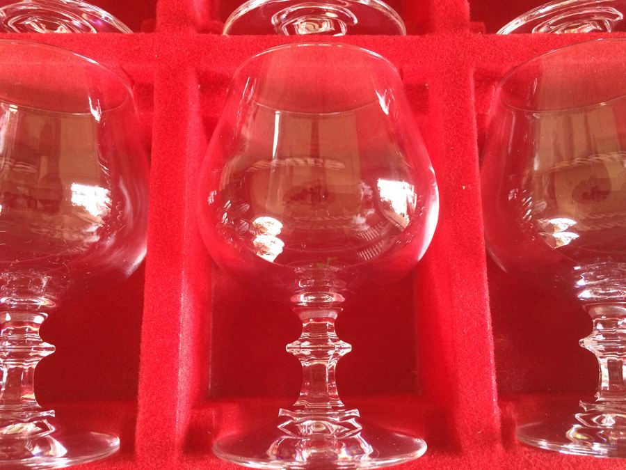 Vintage Cristal D'Arques Stemware (11) Cognac Glasses with Original Boxes [Photo 4]