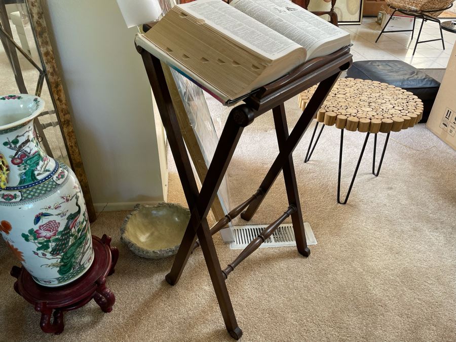 Dictionary With Wooden Book Music Stand 20W X 14D X 38H [Photo 3]