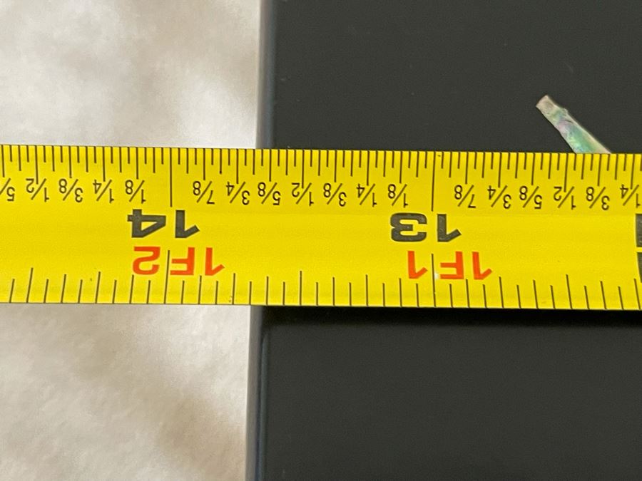 Japanese Wooden Lacquer Inlaid Mother Of Pearl Side Table 13.5W X 12D X 22H [Photo 6]