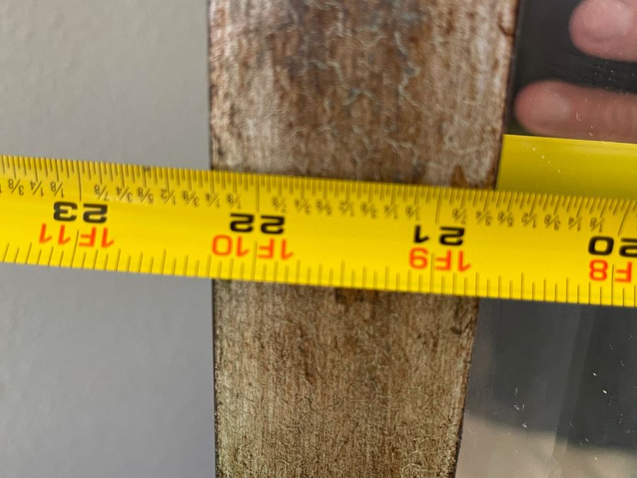 John-Richard Gilt Metal And Mirrored Glass 4-Panel Folding Room Divider Screen Very Heavy 88W X 82.5H [Photo 10]