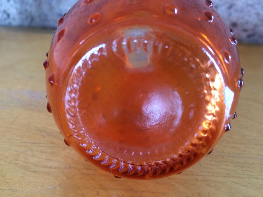 Orange Hobnail Vase [Photo 4]