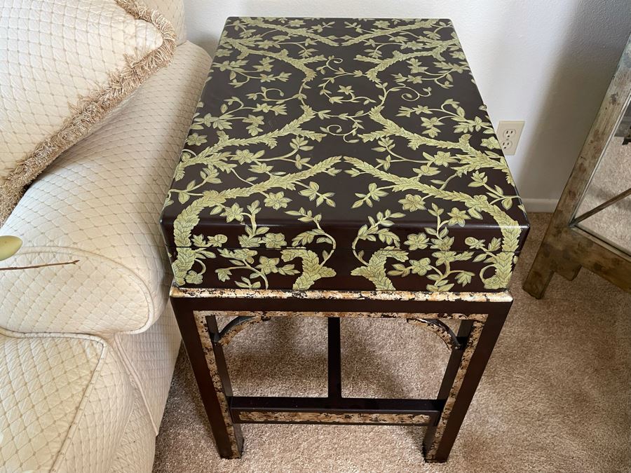 Side Table With Hinged Top For Storage 18W X 24D X 27H [Photo 2]