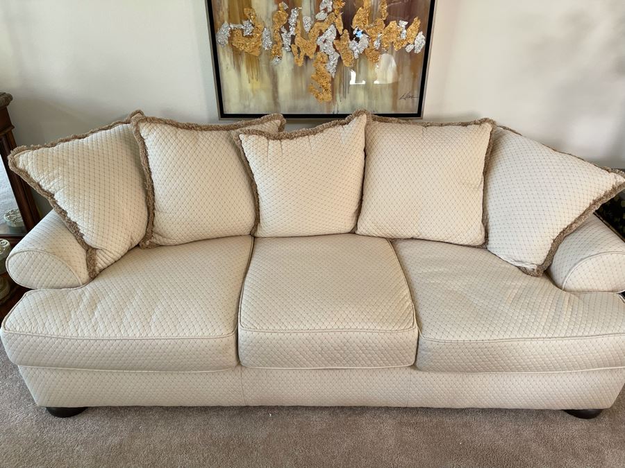 Bernhardt Upholstered Sofa 50% Duck Feathers 92W X 39D X 29H [Photo 3]