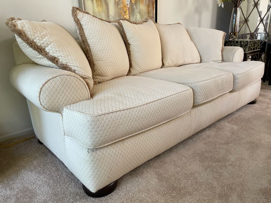 Bernhardt Upholstered Sofa 50% Duck Feathers 92W X 39D X 29H [Photo 4]