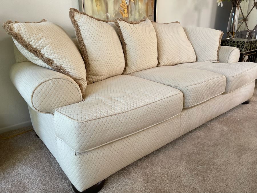 Bernhardt Upholstered Sofa 50% Duck Feathers 92W X 39D X 29H [Photo 5]
