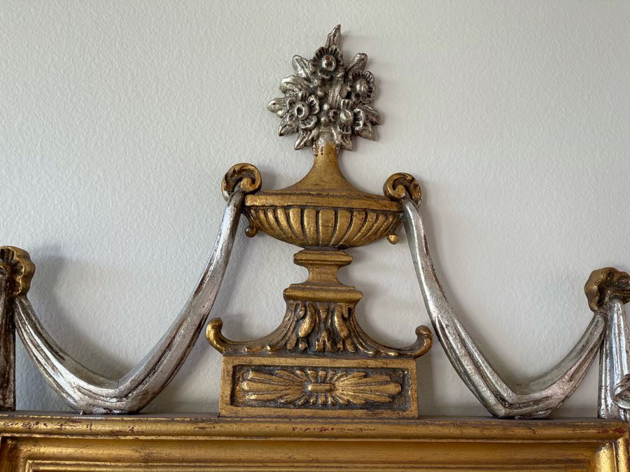 Gilt Wooden Wall Mirror By Francisco Hurtado Spain 27W X 59H [Photo 4]