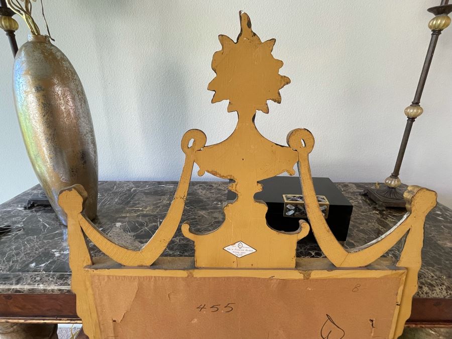 Gilt Wooden Wall Mirror By Francisco Hurtado Spain 27W X 59H [Photo 7]