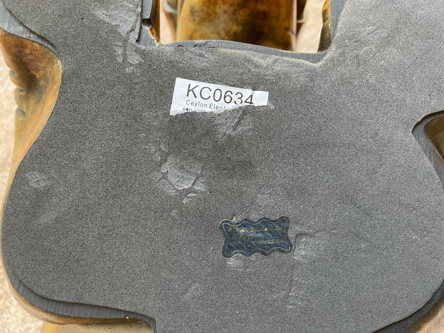 Ceylon Elephant Sculpture From Kinder Collection Austion Productions Resin 23W X 9D X 12H [Photo 7]