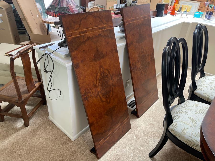 Ernest Hemingway Collection By Thomasville Furniture Dining Table With Six Chairs And Two Leaves 48W X 80L Each Leaf Is 20L [Photo 24]