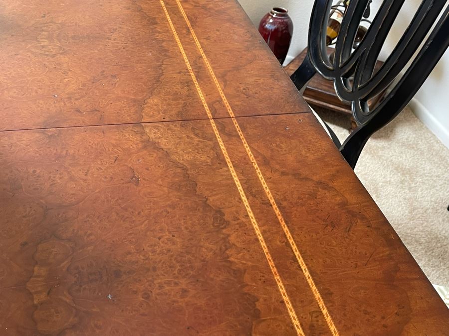 Ernest Hemingway Collection By Thomasville Furniture Dining Table With Six Chairs And Two Leaves 48W X 80L Each Leaf Is 20L [Photo 21]