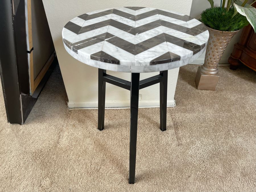Hammary Furniture Occasional Table Marble Top 18W X 24H [Photo 4]