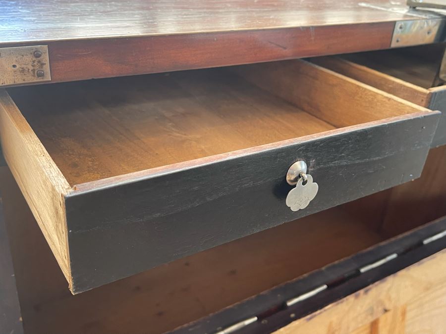 Vintage Japanese Tansu Chest With Silver 40W X 19D X 33H [Photo 17]