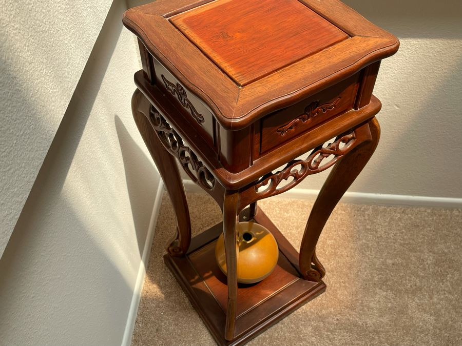 Vintage Chinese Wooden Stand 12W X 31H [Photo 6]