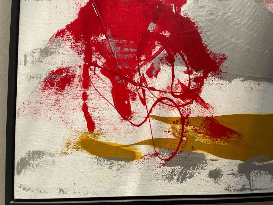 Very Large Abstract Painting Signed Sander 68W X 75H [Photo 9]