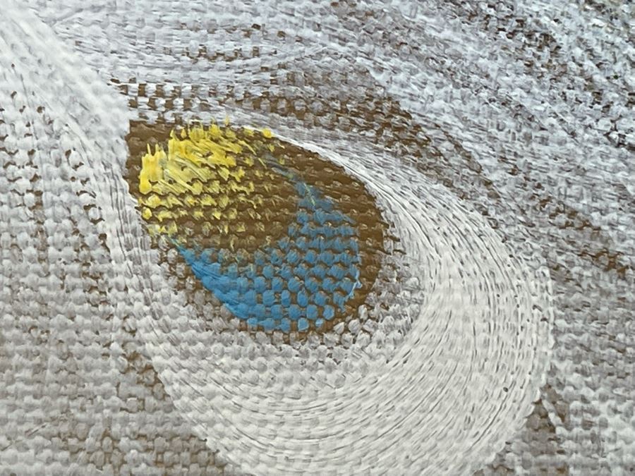 Oil Painting Of White Peacocks With Fancy Frame 24W X 36H Retails $1,695 [Photo 12]