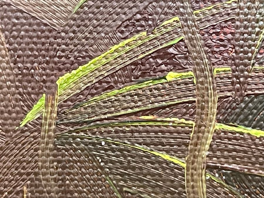 Oil Painting Of White Peacocks With Fancy Frame 24W X 36H Retails $1,695 [Photo 14]