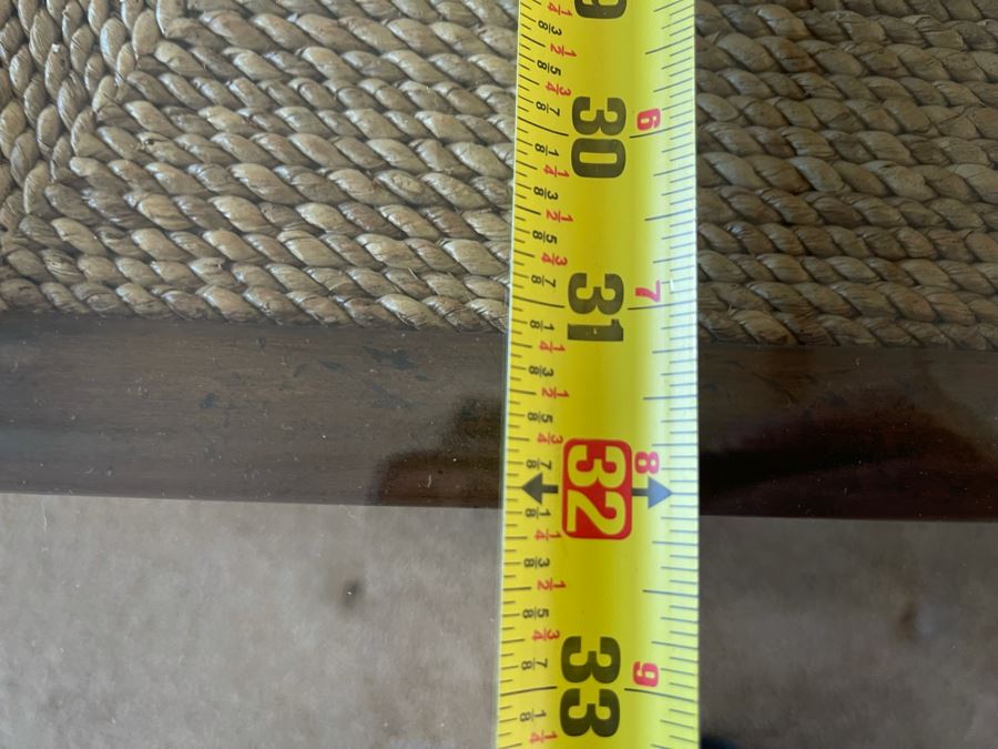 Lexington Coffee Table With Wooden Base And Glass Top Glass Is 44W Base Is 32W [Photo 10]