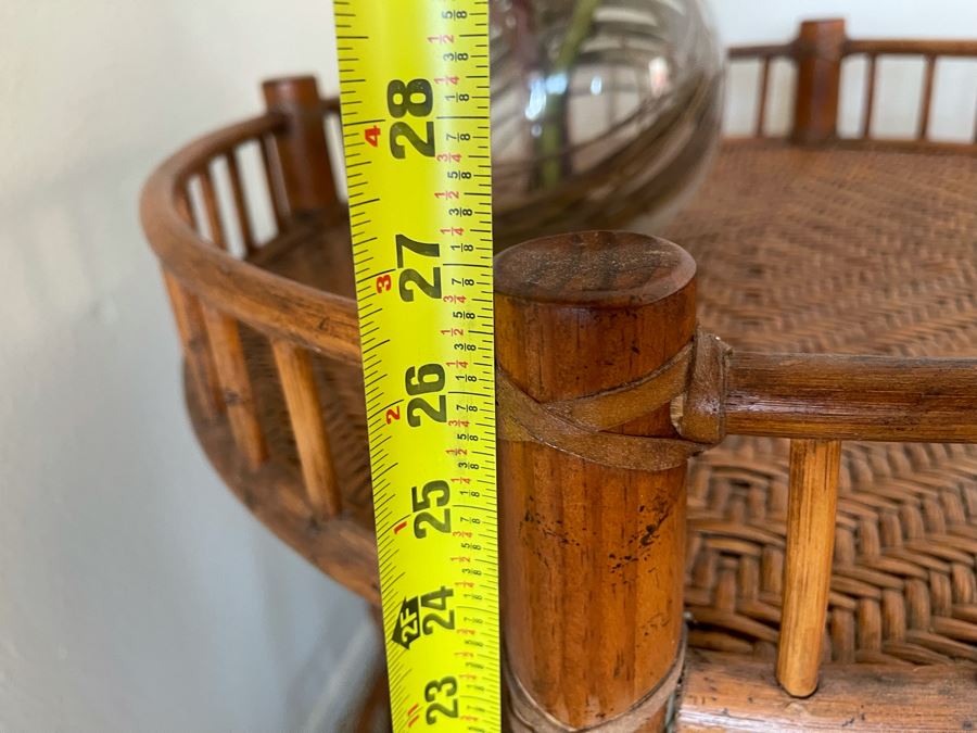 Rattan Side Table 26W X 27H [Photo 5]