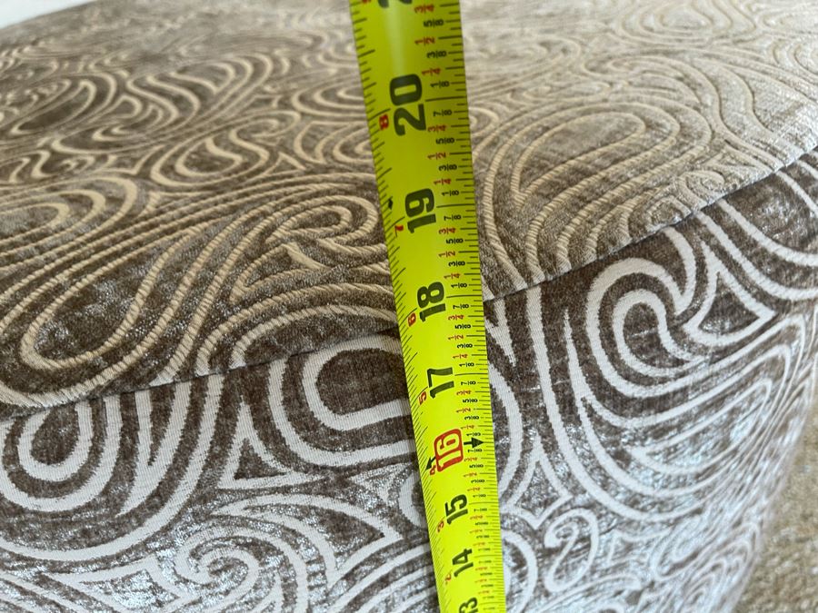 Howard Elliot Round Ottoman 35.5W X 18H [Photo 7]