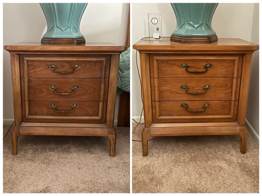 Pair Of Mid-Century Modern Nightstands 24W X 16D X 24H [Photo 2]
