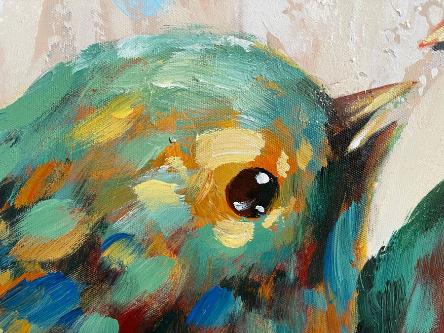 Bird Painting On Canvas 39 X 39 [Photo 4]