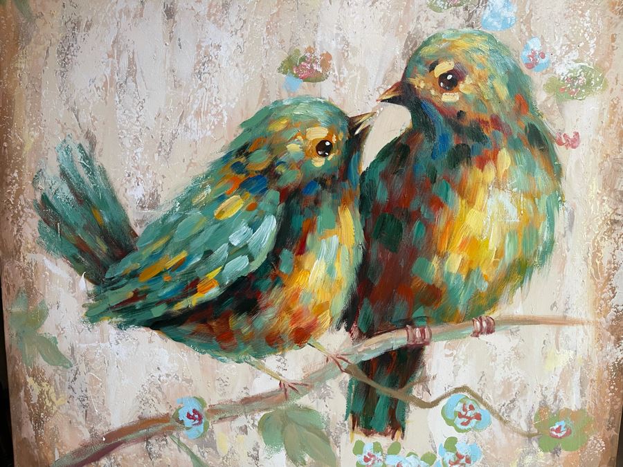 Bird Painting On Canvas 39 X 39 [Photo 3]