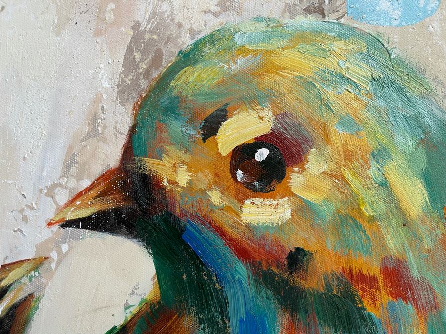Bird Painting On Canvas 39 X 39 [Photo 5]