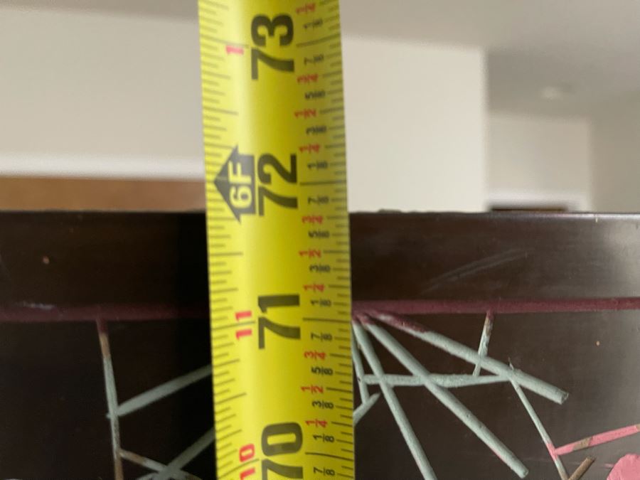 4-Panel Asian Screen Double Sided - One Side Is Gold Tones Other Is Black Tones 64W X 72H [Photo 18]