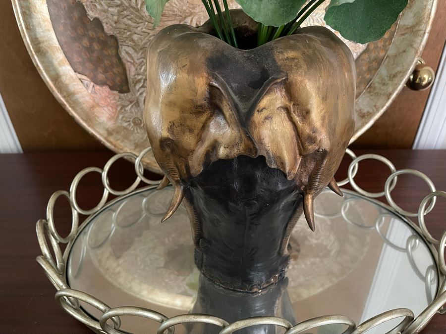Metal Elephant Vase 12H Retails $795 [Photo 5]