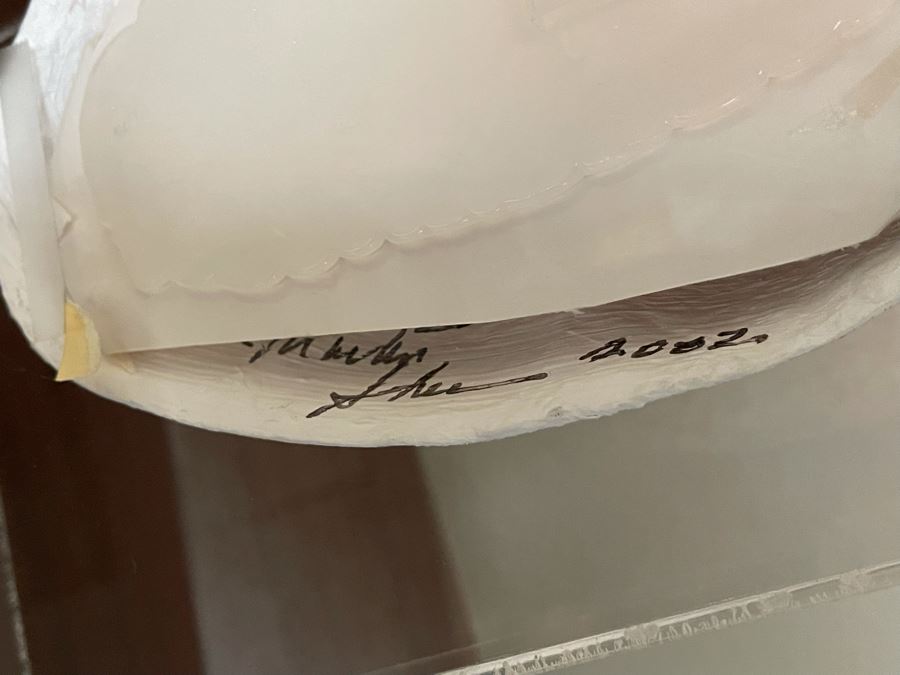 Martin Sheen Decorated And Signed Mask In Lucite Shadow Box 8W X 4D X 13H [Photo 7]