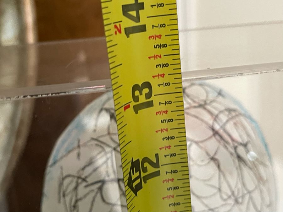 Martin Sheen Decorated And Signed Mask In Lucite Shadow Box 8W X 4D X 13H [Photo 13]