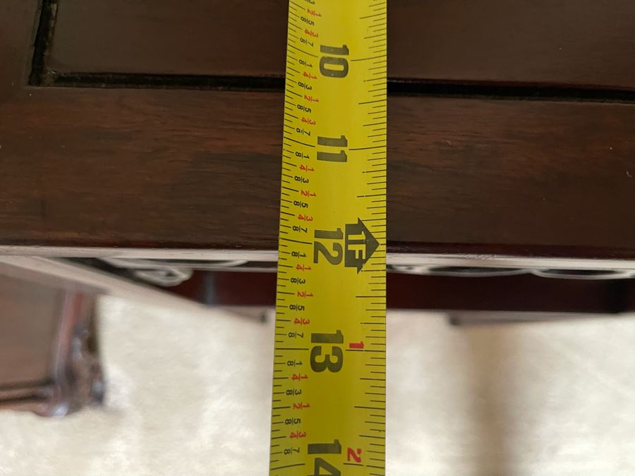 Chinese Wooden Side Table Stand 16W X 12D X 32H [Photo 6]