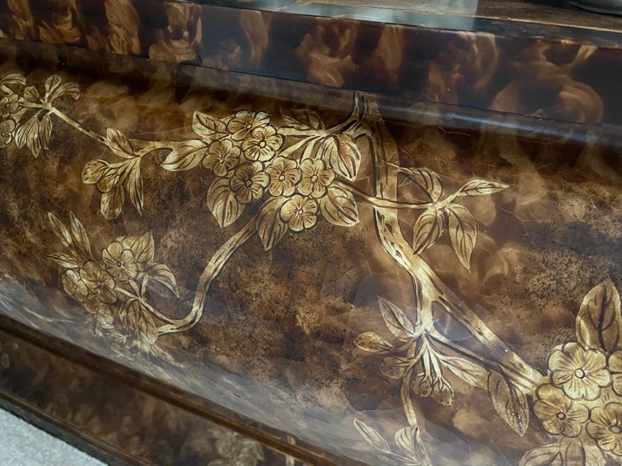 Console Entry Table 68W X 19D X 35H With Matching Wall Mirror 41W X 55H [Photo 8]