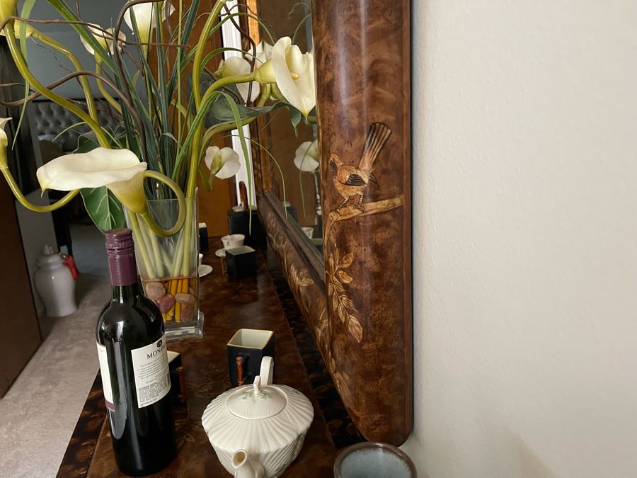 Console Entry Table 68W X 19D X 35H With Matching Wall Mirror 41W X 55H [Photo 12]