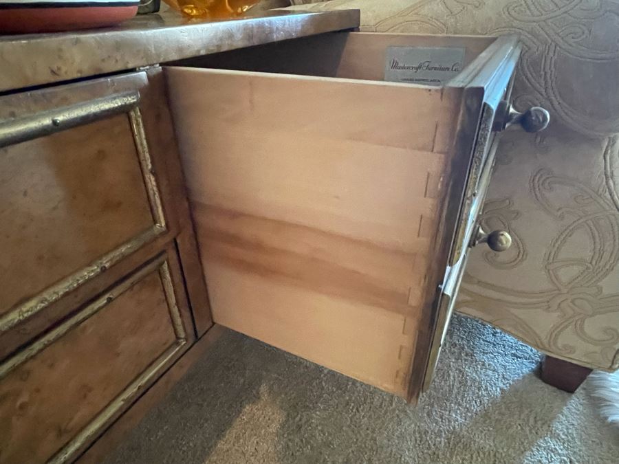 Mastercraft Furniture Hollywood Regency Chest Side Table With Drawers [Photo 7]