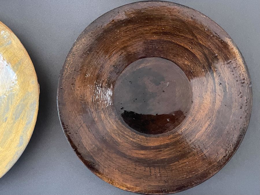 Original Signed Mixed Mixed Artwork Of Nine Framed Hand Painted Plates [Photo 11]